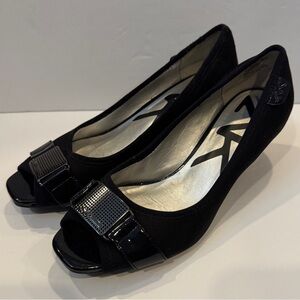 Anne Klein Black Flats
